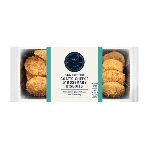 M&S Collection All Butter Goat's Cheese & Rosemary Biscuits