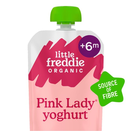 Little Freddie Pink Lady Apple Yoghurt Baby Food Pouch 6+ Months