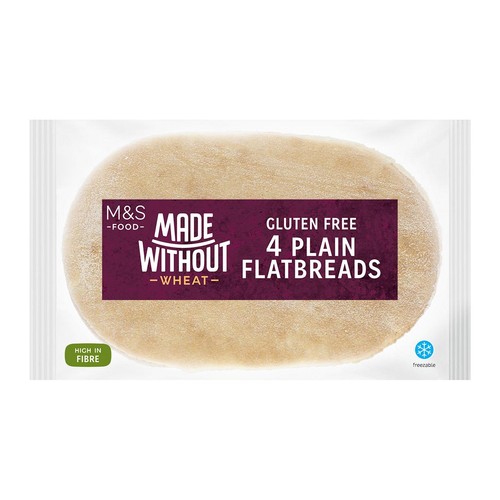 M&S Made Without Wheat 4 Flatbreads