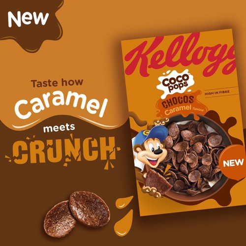 Kellogg's Coco Pops Choccos Caramel Breakfast Cereal