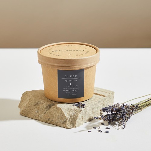 M&S Apothecary Sleep Candle Refill Grey