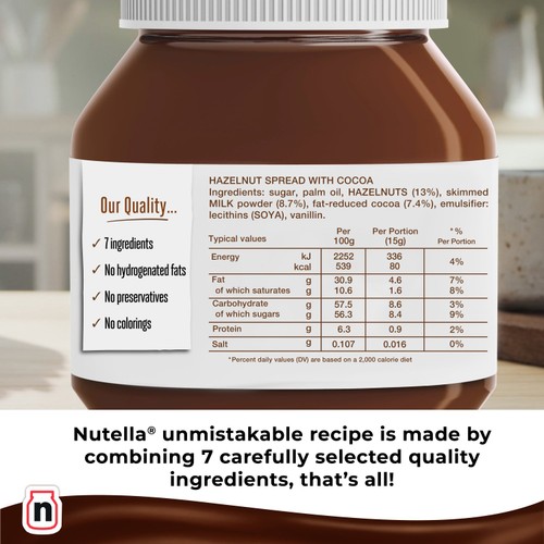 Nutella Hazelnut Chocolate Spread