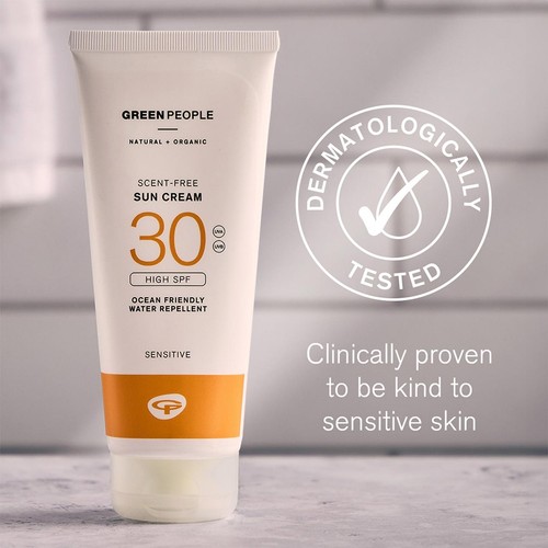 Green People SPF 30 Sun Cream Scent Free Travel Size