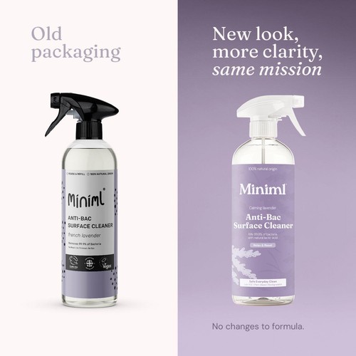 Miniml Anti-Bacterial Surface Cleaner Spray - French Lavender