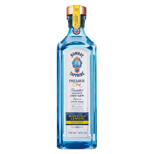 Bombay Sapphire Premier Cru Murcian Lemon Distilled London Dry Gin