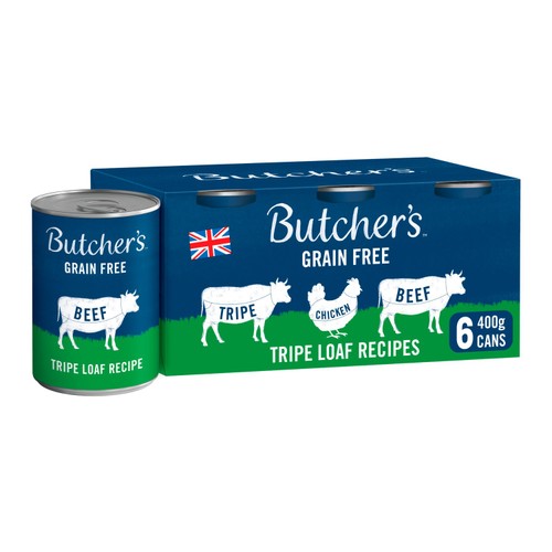 Butcher's Tripe Loaf Recipes Dog Food Tins