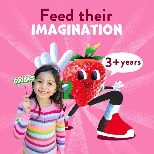 Goodies Strawberry Fruit Gummies Kids Snack