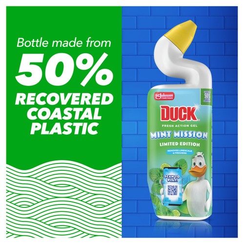 Duck Deep Action Gel Toilet Liquid Cleaner Mint Mission