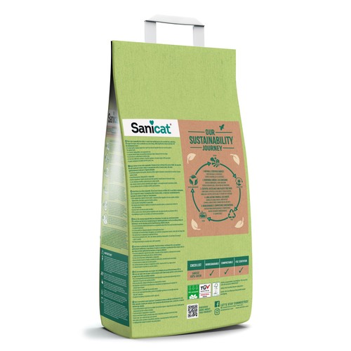Sanicat Natura Activa 100% Green Clumping Cat Litter