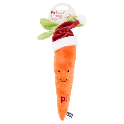 Petface Carter Carrot Plush Christmas Dog Toy