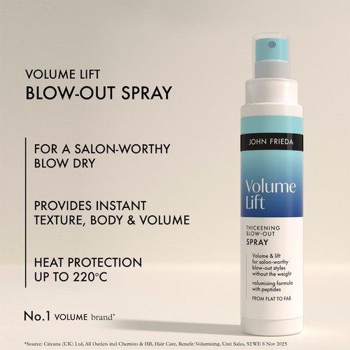 John Frieda Volume Lift Thickening Blow Out Spray