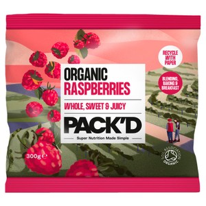 PACK'D Organic & Whole Sun-Ripened Raspberries