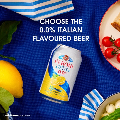 Peroni Alcohol-Free Beer with Lemon