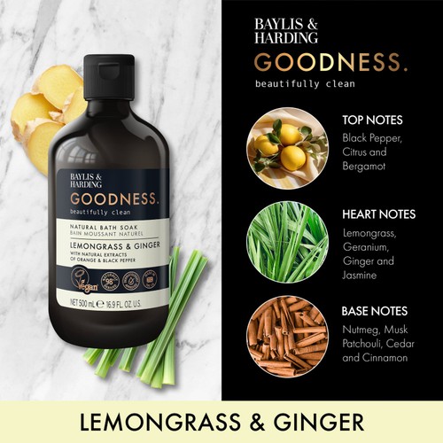 Baylis & Harding Goodness Lemongrass & Ginger Bath Soak