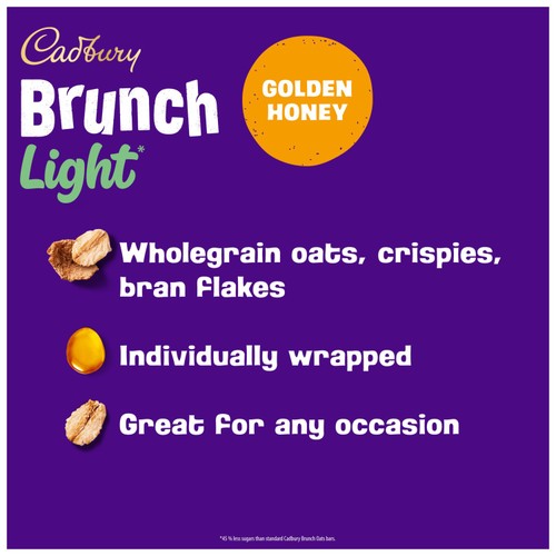 Cadbury Brunch Light Honey and Oat Chocolate Cereal Bars