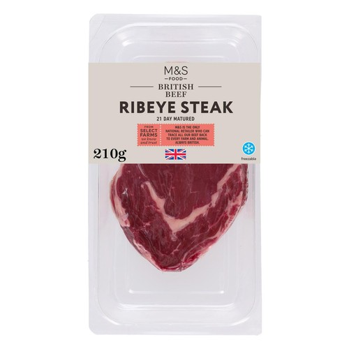 M&S 21 Day Matured Ribeye Steak