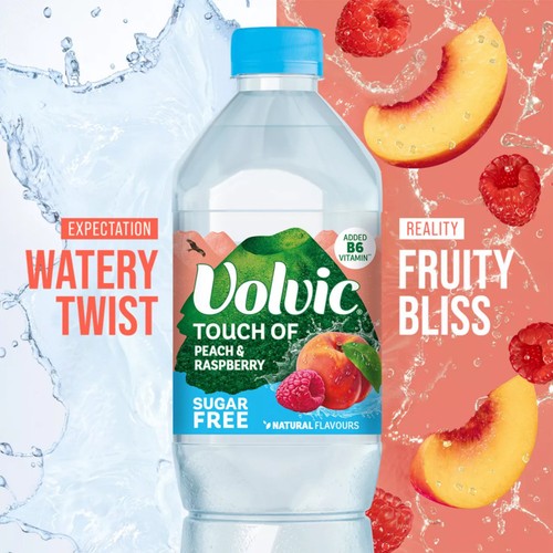 Volvic Touch of Fruit Peach & Raspberry Sugar Free Still Flavoured Water