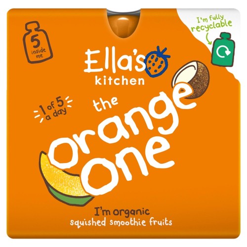 Ella's Kitchen The Orange One Smoothie Multipack Baby Food Pouch 6+ Months