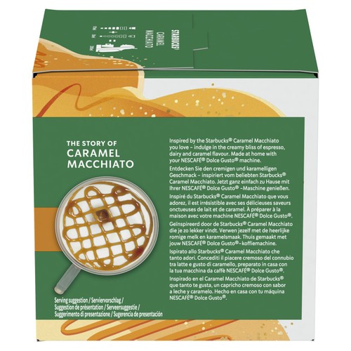 STARBUCKS Caramel Macchiato Coffee Pods by NESCAFE Dolce Gusto
