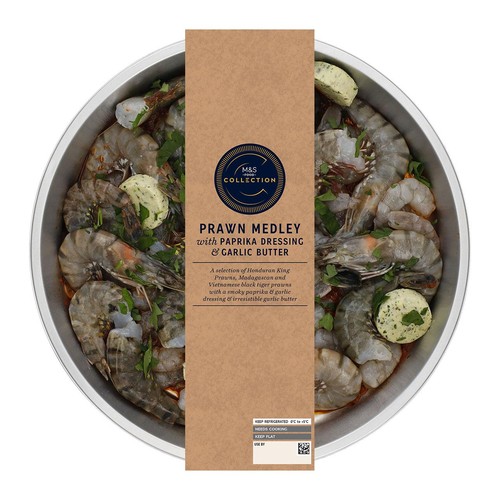 M&S Collection Prawn Medley with Paprika & Garlic Butter