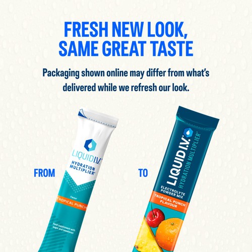 LIQUID IV Hydration Tropical Punch Electrolytes 