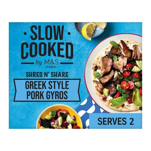 M&S Shred & Share Slow Cooked Greek Style Pork Shoulder Gyros