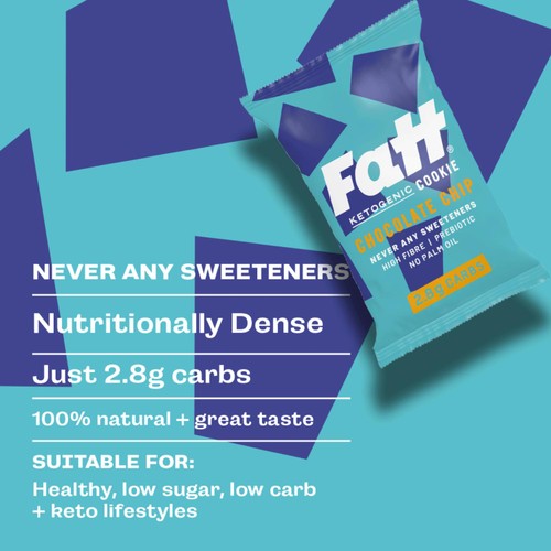 Fatt Chocolate Chip High Fibre Keto Cookie