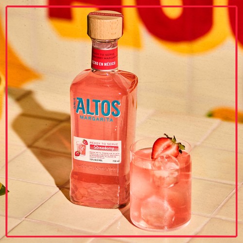 Olmeca Altos Tequila Ready to Serve Strawberry Margarita