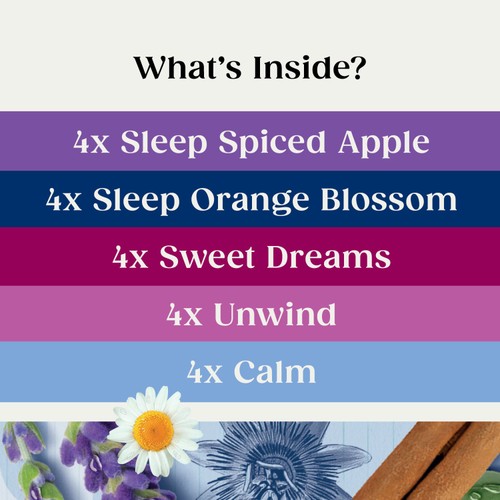 Twinings Superblends Wind Down  Collection Variety Pack, 20 Tea Bags