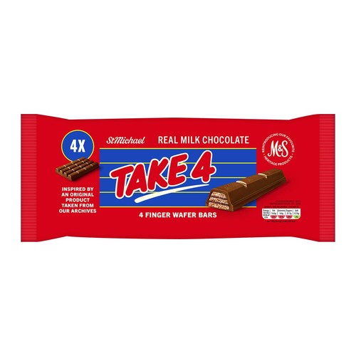 M&S Take 4 Finger Wafer Bars