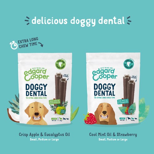 Edgard & Cooper Apple & Eucalyptus Small Dog Dental Sticks