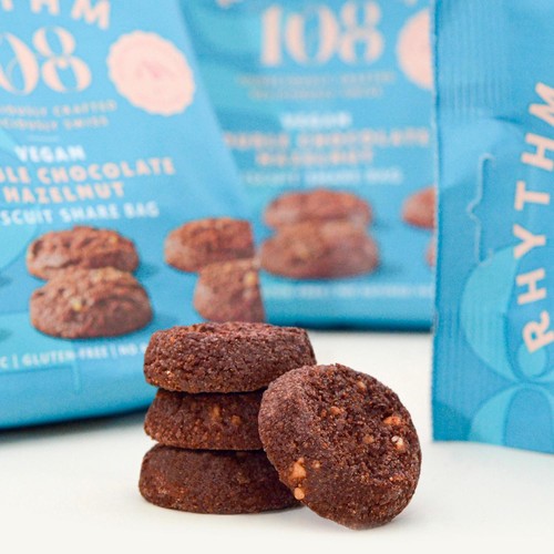Rhythm 108 Swiss Vegan Double Chocolate Hazelnut Biscuit Share Bag
