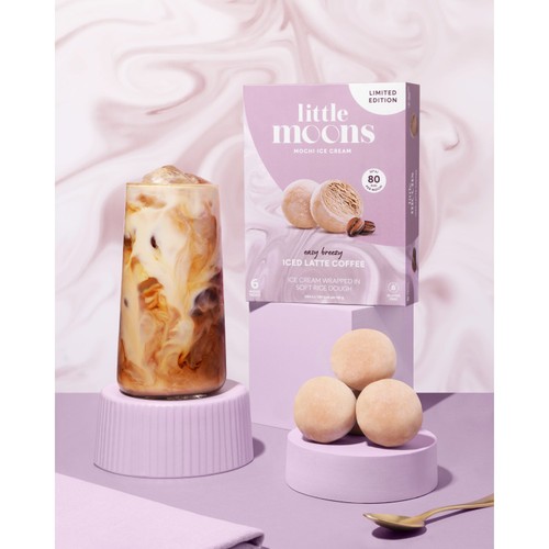 Little Moons Iced Latte Coffee Mochi Ice Cream 
