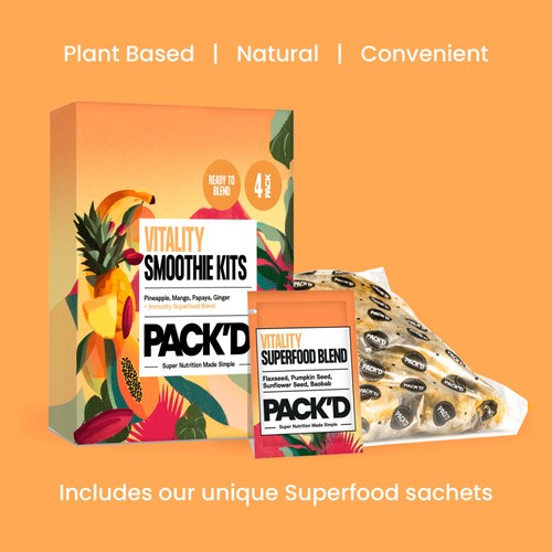 PACK'D Vitality Immune Boosting Smoothie Kits