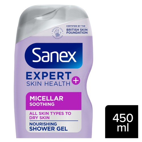Sanex Expert Skin Health+ Soothing Shower Gel Body Wash 