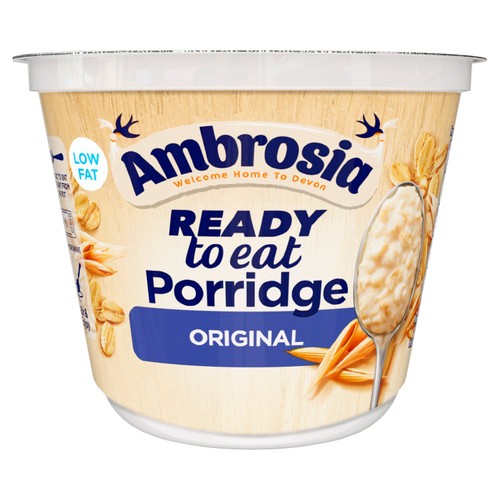 Ambrosia Ready to Eat Porridge Oat Cereal Pot Original