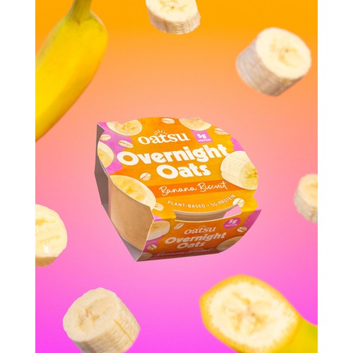 Oatsu Overnight Oats Banana Biscuit Ocado