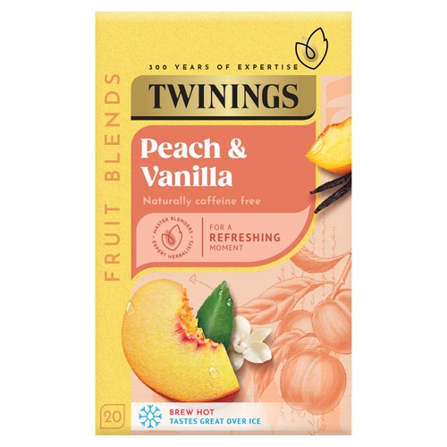 Twinings Peach and Vanilla 20 Tea Bags