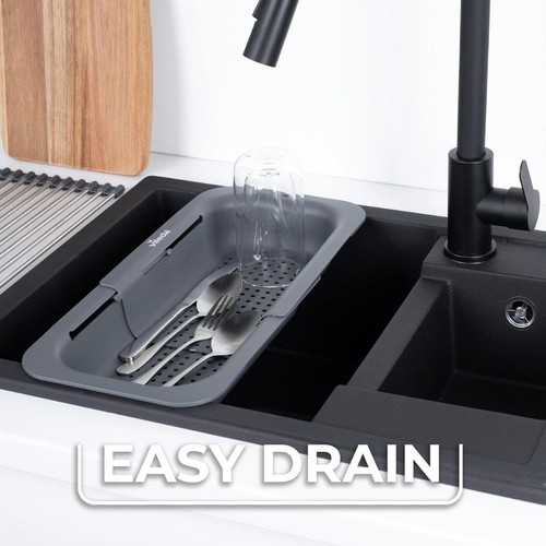 Vileda Sinkside Extending Strainer Grey
