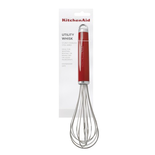 KitchenAid Stainless Steel Whisk, Red