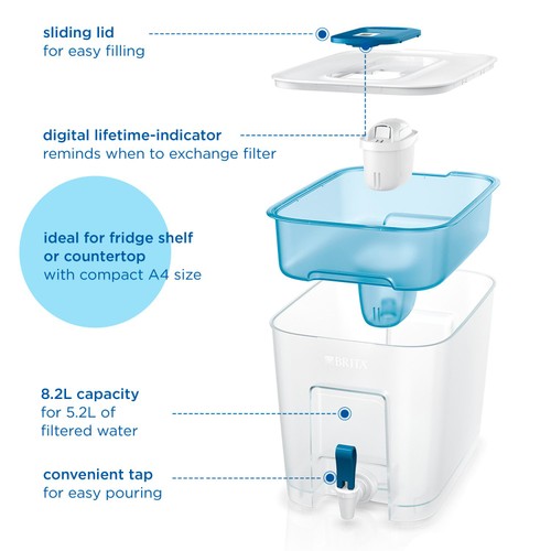 BRITA Flow XXL Water Filter Tank (8.2L) 