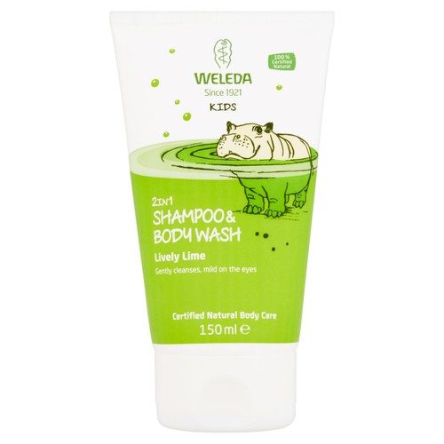 Weleda Kids Lime 2in1 Vegan Shampoo & Body Wash 