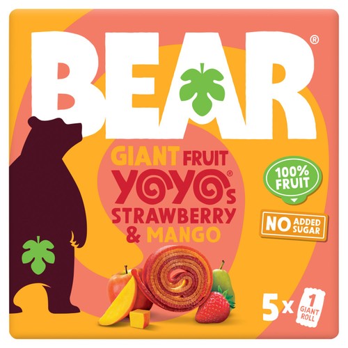 BEAR GIANT Fruit Yoyos Strawberry & Mango Multipack