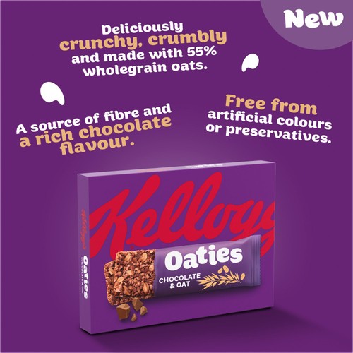 Kellogg's Oaties Chocolate & Oat Cereal Bar