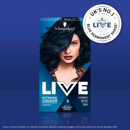 Schwarzkopf Live Cosmic Blue 90 Permanent Hair Dye