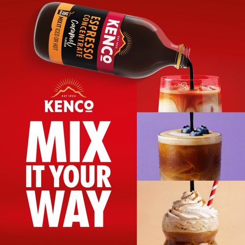 Kenco Iced or Hot Espresso Coffee Concentrate Caramel