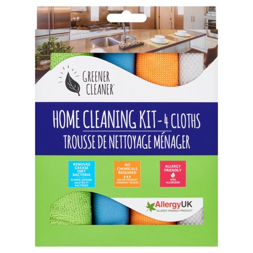 Greener Cleaner Home Cleaning Microfibre Cloth Kit