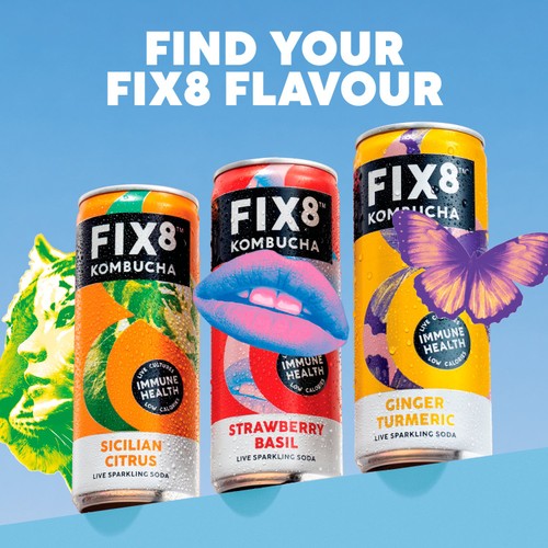 Fix8 Ginger Turmeric Kombucha Multipack