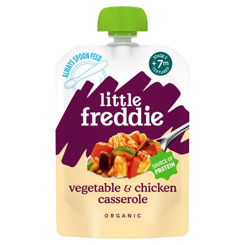 Little Freddie Vegetable & Chicken Casserole Baby Food Pouch 7+ Months