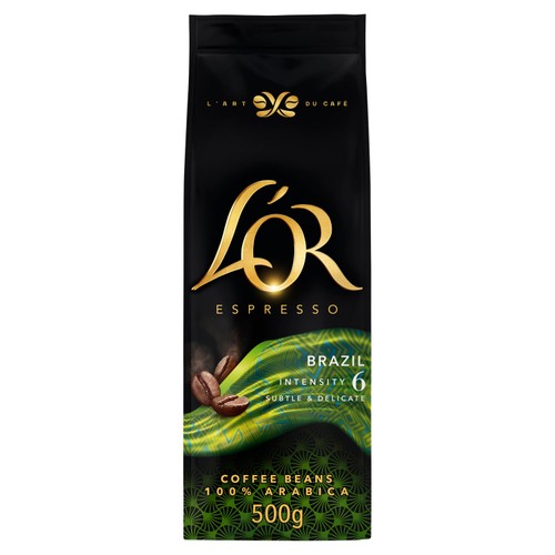 L'OR Brazil Coffee Beans Intensity 6